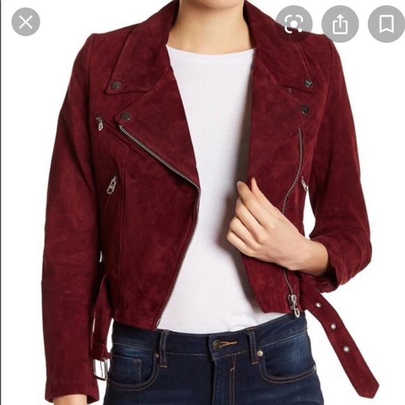 Vigoss Burgundy Suede Jacket - Picture 4 of 4